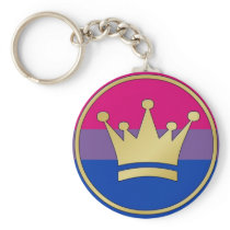 Bisexual Pride Crown Key Chain