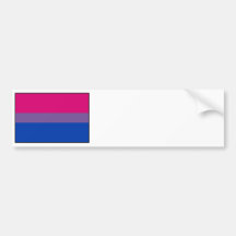 Bisexual Pride Flag Bumper Stickers