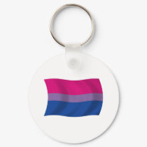 Bisexual Pride Flag Keychain