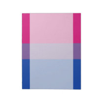 Bisexual pride flag notepad