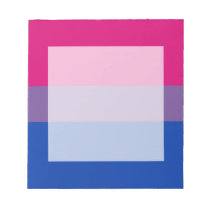 Bisexual pride flag notepad