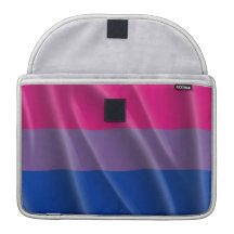 BISEXUAL PRIDE FLAG WAVY DESIGN MacBook PRO SLEEVE