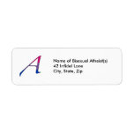 Bisexual Pride "Scarlet" Letter A Address Labels labels