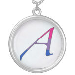Bisexual Pride "Scarlet" Letter A Necklace necklaces