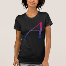 Bisexual Pride "Scarlet" Letter A Tee Shirts