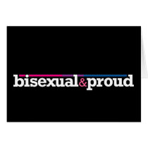 Bisexual&proud Black Card cards