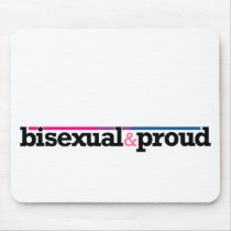Bisexual&proud White Mousepad mousepads