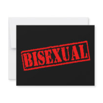 Bisexual Stamp invitations