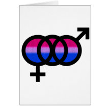 Bisexual Symbol Card