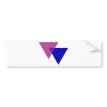 Bisexual Triangles Bumper Stickers