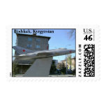 Bishkek, Kyrgyzstan MiG Fighter Jet postage