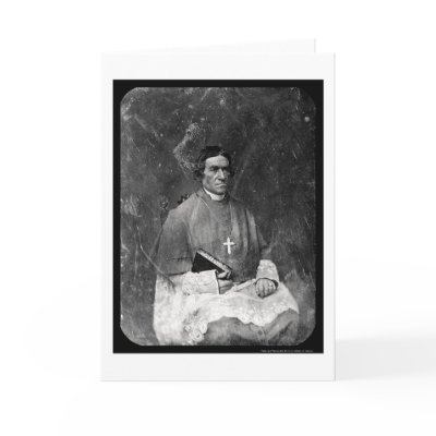 Bishop Baraga Daguerreotype 1844 Greeting Card by lc_prints
