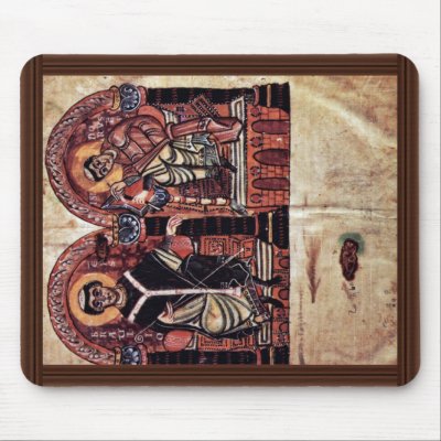 Bishop Braulio And Isidore Of Seville By Meister D Mouse Pad by Artcollection