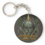 Bishop Porteus Quote on Heroes and Villains Keychain