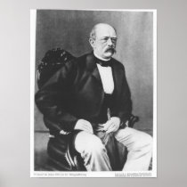 Bismarck in 1870 before the Declaration of War Poster