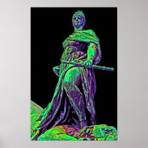 Bismarck Memorial Soldier, Berlin, Black Back(sat) Posters