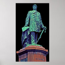 Bismarck Statue, Berlin, Black Back(bs4) Posters