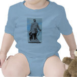 Bismarck Statue, Berlin,Full, Part B & W, Blue Sky Bodysuit
