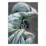 Bismarck Statue, Berlin, Greek God Atlas, Grey Bac Greeting Card