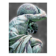 Bismarck Statue, Berlin, Greek God Atlas, Grey Bac Post Cards