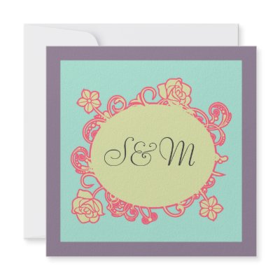 Bismillah flower Islamic wedding invitation katb by Cammily