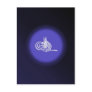 Bismillah - In the name of Allah blue calligraphy Postcards