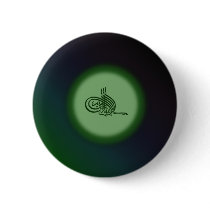 Bismillah - In the name of Allah green calligraphy Pins
