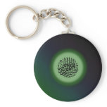 Bismillah - In the name of Allah green calligraphy Keychain