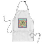 Bismillah Islamic calligraphy pink flower Aprons