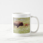 Bison and Calf in Yellowstone Coffee Mug