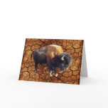 Bison Buffalo Wildlife Greeting Card