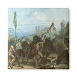 Bison Dance by Karl Bodmer Fridge Magnets