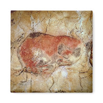 Bison from the Altamira Caves Refrigerator Magnets