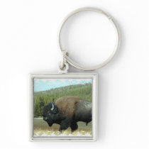 Bison  Keychain