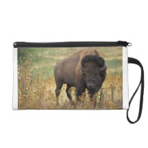 Bison photo wristlet