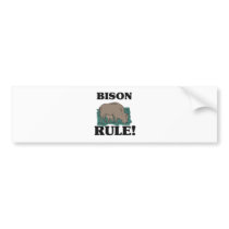 BISON Rule! Bumper Stickers