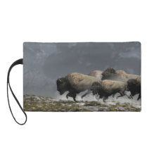 Bison Stampede Wristlet Purse