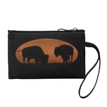 Bison Sunset Coin Wallets