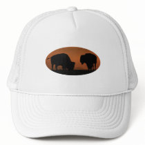 Bison Sunset Trucker Hat