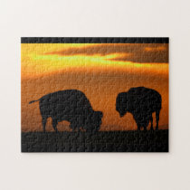bison sunset puzzles