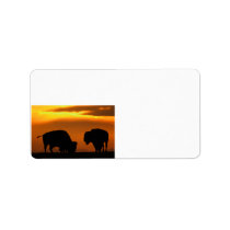 bison sunset custom address labels