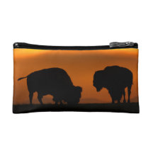 bison sunset makeup bag