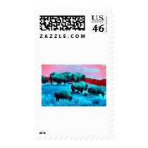 Bisons postage