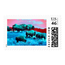 Bisons Postage Stamp