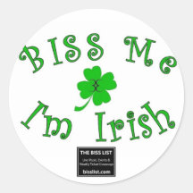 BISS Me, Im Irish sticker
