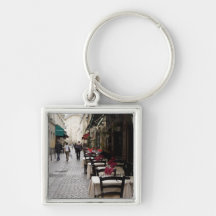 Bistro in Paris 2 Key Chains