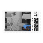 Bistro table postage stamps