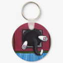 Bit of a Squeeze Keychain by LisaMarieArt Bit of a Squeeze Keychain
