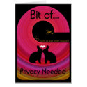 Bit of Bunny Privacy Needed!..Send a Gift Card card