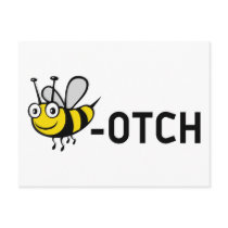 Bitch "Bee-Otch" Post Cards